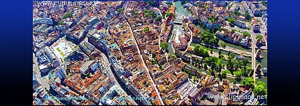 centre.ville.strasbourg.place.kleber.homme-de-fer.petite-france.photo.aerienne