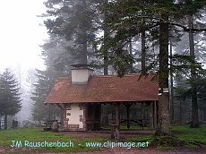 abri au sommet du rosskopf, pres de wangenbourg.alsace