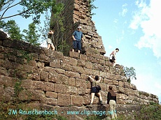 ruine du guirbaden, pres de grendelbruch.alsace