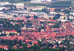 Obernai vu du Mont Sainte Odile