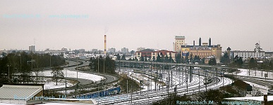 autoroute et voie de chemin de fer,nord,strasbourg