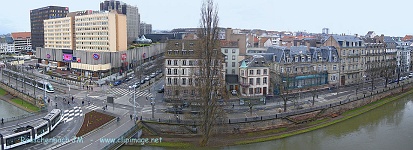 place des halles,quai kleber,panoramique,hiver