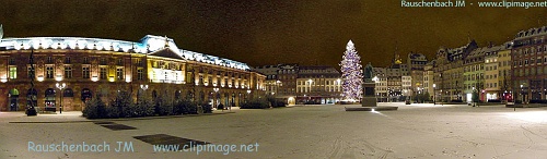 place kleber,neige,panoramique