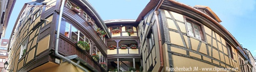 strasbourg, belle maison alsacienne, rue de l argile