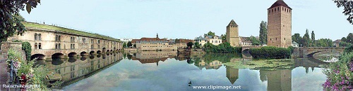 terasse panoramique, pont couvert,strasbourg